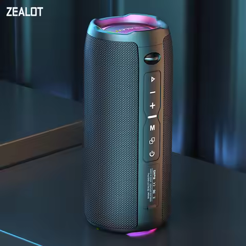 Zealot-S49PRO Portable Bluetooth Speaker 20W IPX6 Waterproof,Micro SD Card,AUX-in Plug,10H Playtime,