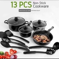 Cookware 13 Panci Set Wajan Penggorengan Spatula 1 Set Isi 13 Pcs Frypan Saucepan / Set Panci isi 13