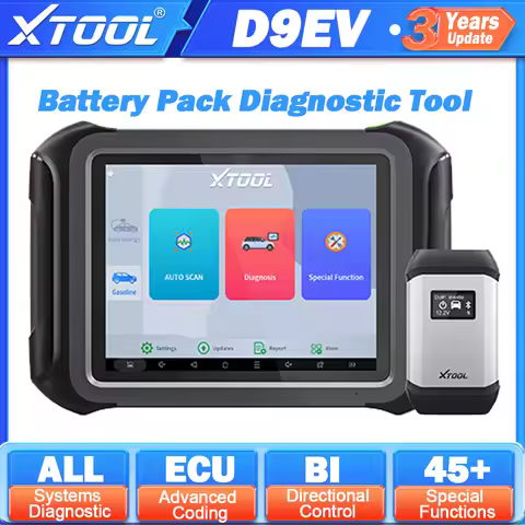 XTOOL D9EV For Tesla For BYD Energy Electric Vehicles EV Diagnostic Scanner High Voltage System Batt