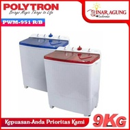 Best Seller Polytron Mesin Cuci 2 Tabung Mode Hijab 9Kg Pwm951 Pwm-951