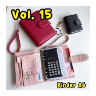 [ VOL 15 BINDER A6 ] premium synthetic leather binder by yumeproject A6 Binder File Organizer Ring B