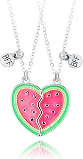 DOYYCA Best Friend Necklace Gifts Friendship Necklace Matching Magnetic Pineapple Watermelon BFF Nec
