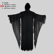 【HOT】 Scream Black Cloak Robe Masquerade The Frighteners Ghost Clothes Halloween Party Spoof Mask