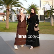 Alaydrus Collection Hana Busui Abaya Turkey Gamis Syari Muslimah Jetblack Material Fortaleza Dress
