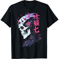 Japanese COTTON Skull T-Shirt - Anime unisex T-Shirt With Skull Print