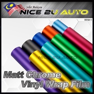 Car Vehicle 30x152cm Color Matte Chrome Vinyl Wrap Film Car Sticker Decals
