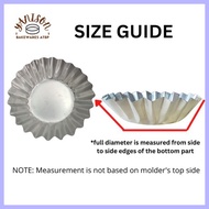 ◭ ◳ 10 pcs MAMON MOLD / MAMON MOLDER 4 4.5" 5 5.5" 6  (Aluminum)