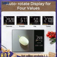 【SG36】Digital Kitchen Scale 5kg Smart Scale Stainless Steel Design Smart Food Calories Calculator Nu