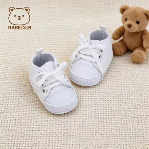 Spring and Autumn Baby Canvas Shoes for Men and Women, 0-1 and a Half Year Old, Pre-Walking Shoes fo