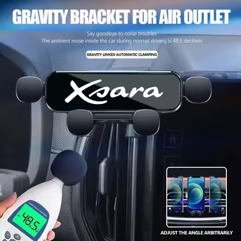 Universal Car Air Vent Gravity Phone Holder Accessories For Citroen C1 C2 C6 C4L DS3 DS4 DS5 Xsara B