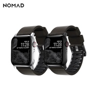 美國 NOMAD APPLE WATCH 專用職人防水機能皮革錶帶-49/45/44/42mm-棕棕皮黑釦