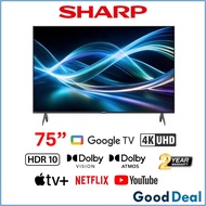 Sharp 4TC50HJ6000X 50" / 4TC55HJ6000X 55" / 4TC65HJ6000X 65" / 4TC75HJ6000X 75" 4K UHD Google Smart 