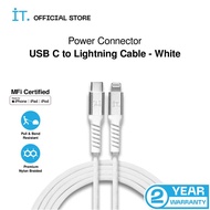 Codes0x-93 It Power Connector - Usb C To Lightning Cable - White