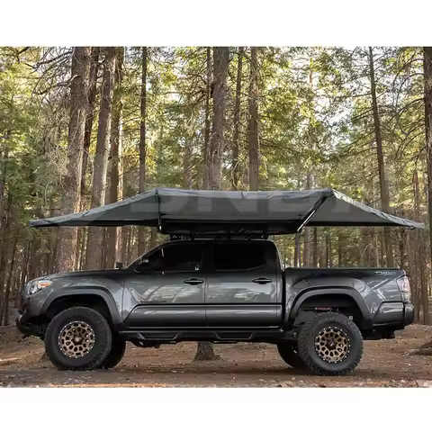 4X4 Double A Frame 180 Freestanding Awning 180 Degree 4wd Awning OEM ODM 4x4 180 Awning Freestand wi