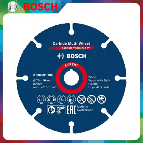 BOSCH 2608901196/2608902373 Carbide Durable Multi Wheel Cutting Disc 76*10mm Sharp Cutting Blade Par