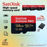 Sandisk Extreme Pro 4K Up to 200MB/s MicroSD Card With Adapter MEMORY CARD (128GB/256GB/512GB/1TB) S