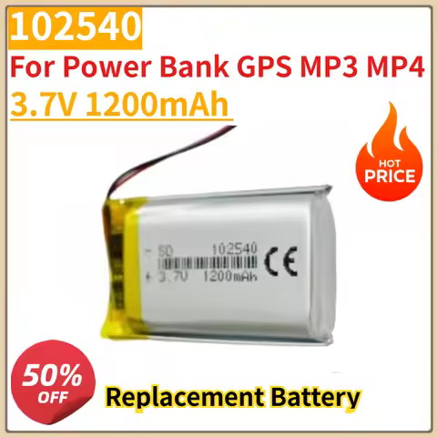New High Quality 3.7V 1200mAh 102540 Replacement Battery For Power Bank GPS MP3 MP4