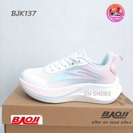 รองเท้าผ้าใบ BAOJI เเท้100% BJK 137 รองเท้าผ้าใบเด็ก ไซร้ 33-37