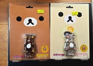 Medicom Bearbrick 100% Rilakkuma clear ver set 鬆弛熊 輕鬆小熊 透明版 Be@rbrick