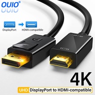 4K 2K DisplayPort to HDMI-compatible Video Audio Converter Adapter Display Port Cable DP For Laptop Projector PC TV Monitor PS3