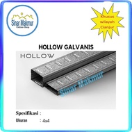 Besi Holo Hollow Plafon Gipsum Gypsum Galvanis 4x4 CM