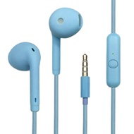 Earphone maccaron stereo bass fashion headset kabel android