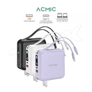 เเบตสำรอง ACMIC A15 ชาร์จเร็ว มีสายในตัว หน้าจอ LED บอกสถานะ Powerbank 15000mAh