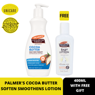 PALMER'S COCOA BUTTER SOFTENS SMOOTHES WITH VITAMIN E 400ML (FREE GIFT: Palmer's Cocoa Butter Baby L