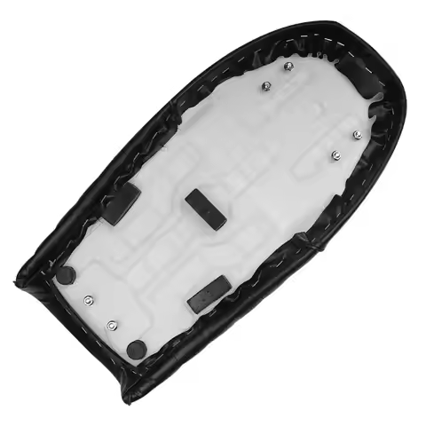 Universal Motorcycle Cafe Racer Seat Leatherette Waterproof Retro Hump Flat Saddle for Yamaha SR125 