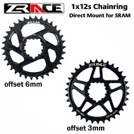 ZRACE จานจักรยาน12S MTB 28/30/32/34/36T Crown 3Mm 6Mm ชดเชย GXP Chainring สำหรับ Sram Direct Mount C