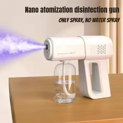 350ML Electric Nano Blue Light Steam Spray K5 Wireless Fogging Disinfection Sprayer Gun Atomization 