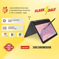 (Refurbished) Lenovo 300E CHROMEBOOK WINBOOK RAM 4GB, SSD 32GB 64GB Touch Screen, 360 Rotatable