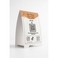 Kad Paparan QR DuitNow | Tent Card QR Custom | Display Kaunter QR Stand Tent Card Custom | DuitNow Q