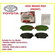 TOYOTA Disc Brake Pad Front 04465-33240 Toyota Camry 2003- ACV30 Wish 2003 ZNE10