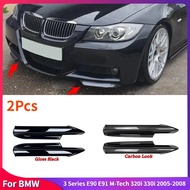 2Pcs Car Front Bumper Lip For BMW 3 Series E90 E91 M-Tech 320i 330i 2005-2008 Splitter Diffuser Pro