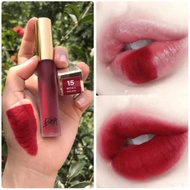 Wine red lipstick