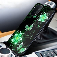 (PO279) Case Mewah Motif Butterfly for Oppo A74 5G Premium Glass Case Mewah Paling Laris - Softcase 