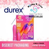 *DISCREET PACKAGING* *KinkySoiree Adult Store*  Durex Play 2 in 1 Vibrator &amp; Teaser Tip Toy