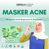 LEDOLLA - Masker Mugwort & Centella Acne With Matcha | Masker Wajah Jerawat dan Komedo | Face Mask M