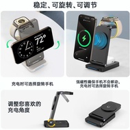 Cross-border Compatible Apple Wireless Charger 3-in-1 Magnetic Foldable Portable Fast Charging for P