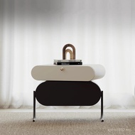 Storage Storage Designer Style Bedside Table Rotating Style Special-Shaped Cabinet Master Bedroom Mi