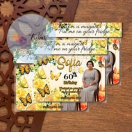 Adult Style Theme Ref Magnet Souvenir Glittery For 50Th, 60Th,70Th, 80Th Birthdays 5F0