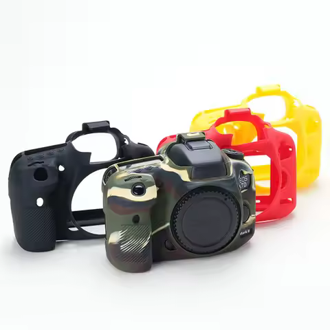Soft Silicone Armor Camera Body Case For Canon EOS 5D2 5D3 5D4 6D 6D2 7D 7D2 750D 850D 80D 90D 800D 