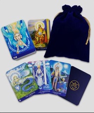 【預馨緣塔羅鋪】全新現貨正版靈性彩油塔羅牌組Aura-Soma New Aeon Tarot(全新122張)