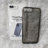 Original Space Softcase IPHON 7 Plus 8 Plus Silicone Cover Full Rubber Space Original