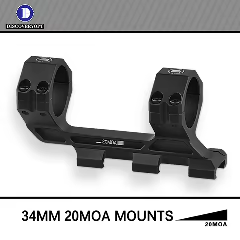 Discovery One-piece 20MOA Cantilever Scope Mount Rigid Precision 34mm/30mmTube Picatinny Rail For Sc