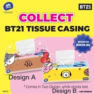 BT21 Tissue Casing for Vinda Kitchen Towel 80s / Vinda Facial Tissue 120s Limited Editions