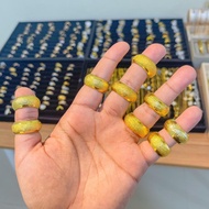 REPLIKA 24krt Gold Plated Convex Ring Crum Light Gold 8 grams Premium Gold Replica Women's Ring