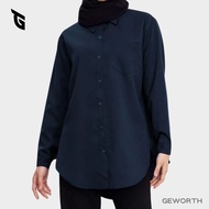 GEWORTH kemeja lelaki Men's long sleeve Button Slim fit Business Formal Baju Kemeja Suit Shirt Solid