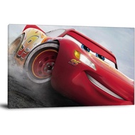 CAIIJU Cars Lightning McQueen Poster Decorative Painting Canvas Wall Art Living Room Posters Bedroom
